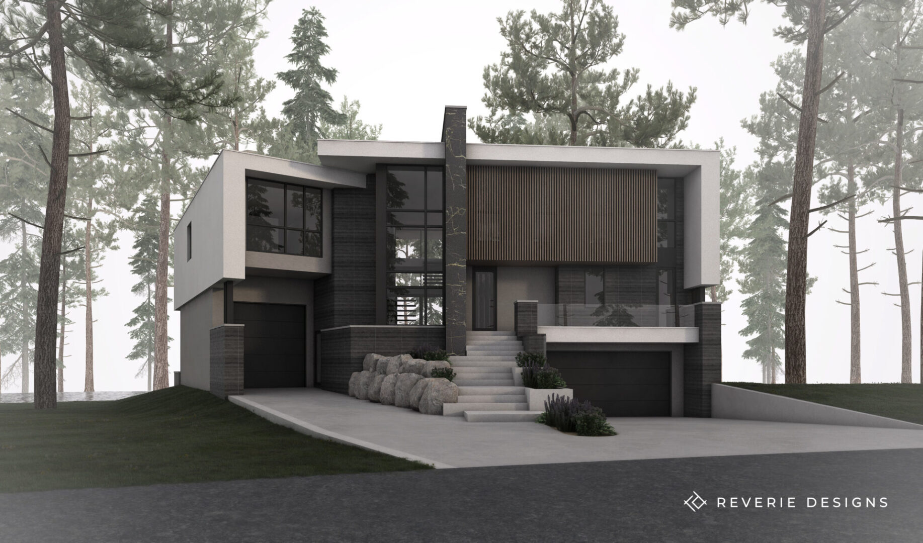 Reverie Designs - 1105 East Chestermere Drive - Front Final Rendering