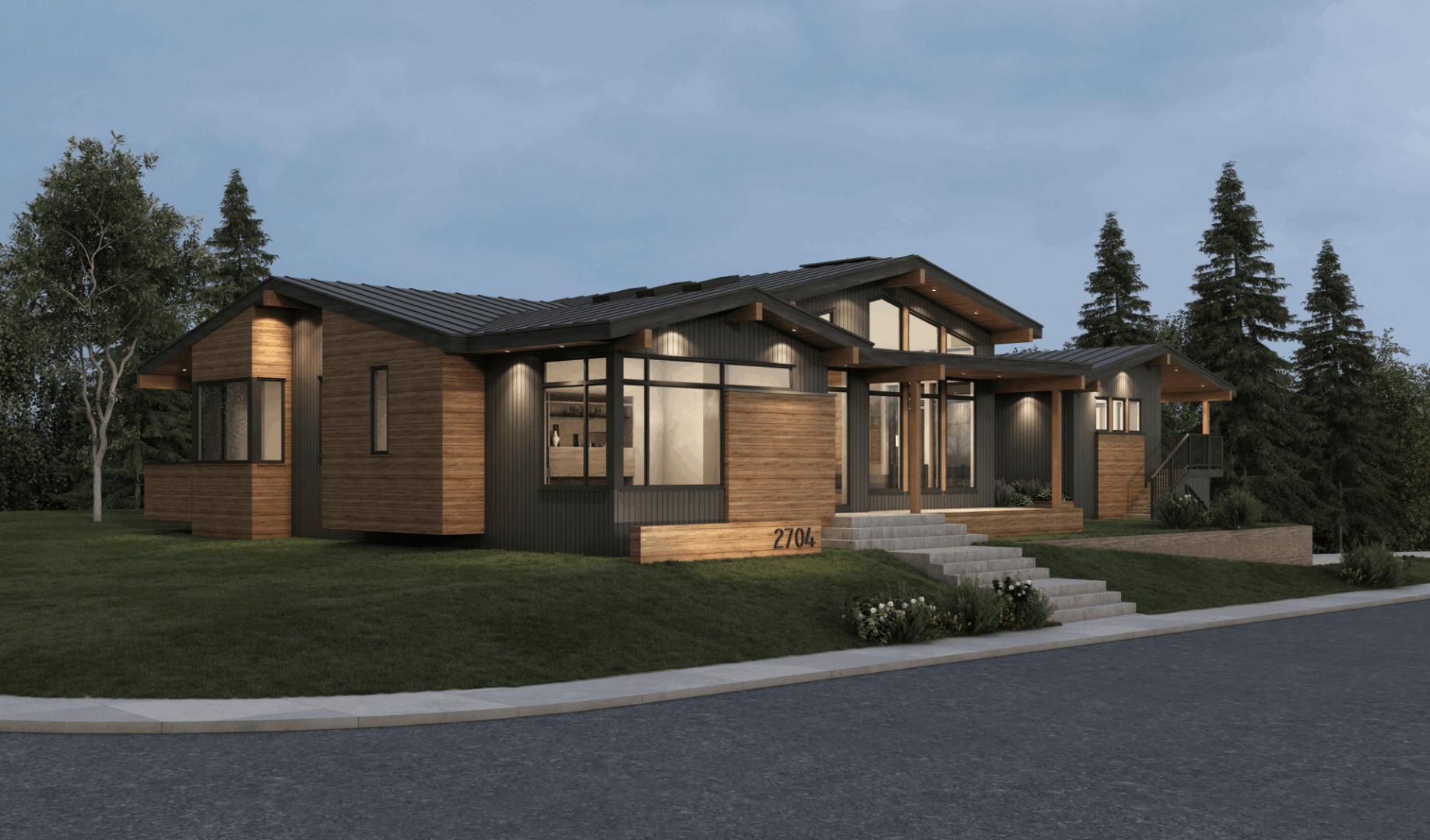 Modern Mid-Century - Richmond Triangle - Calgary - Front-2
