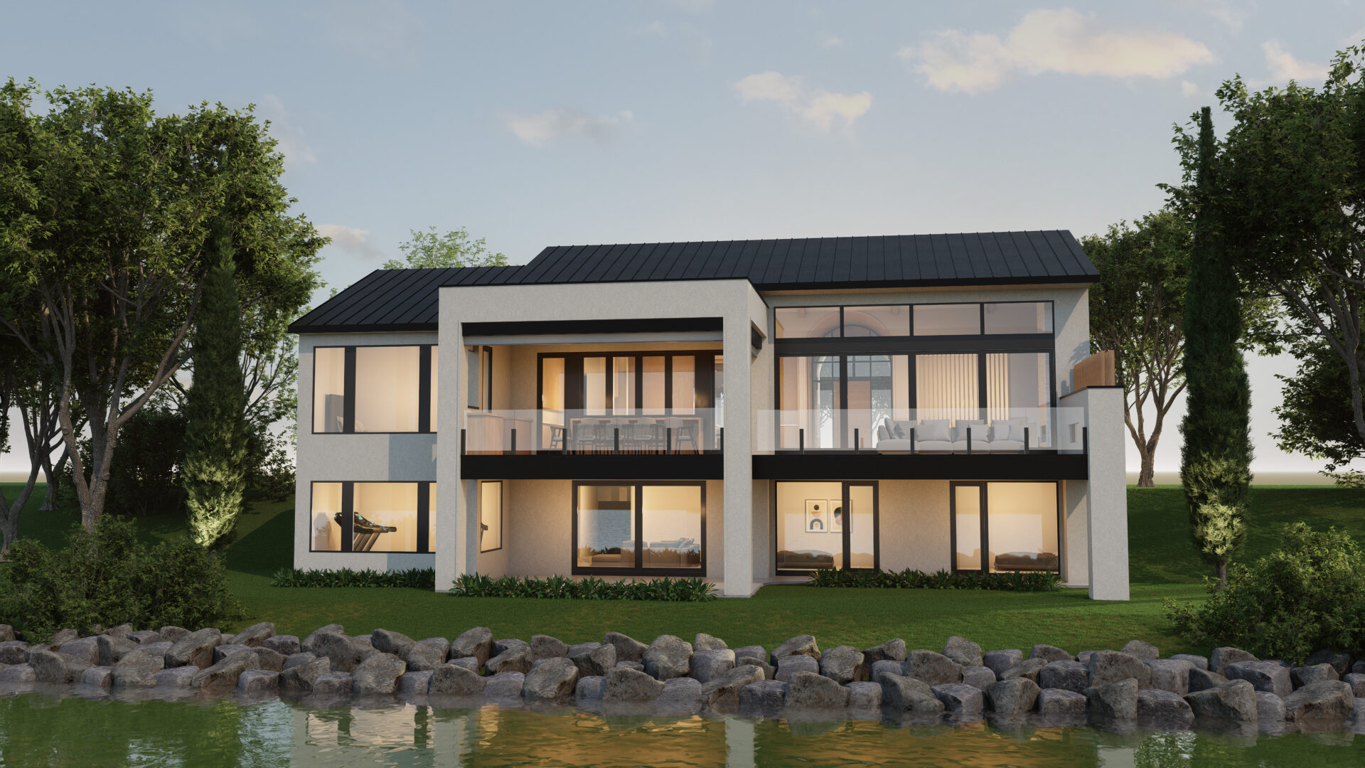 Modern Transitional - Serenity - Foothills County - Rear