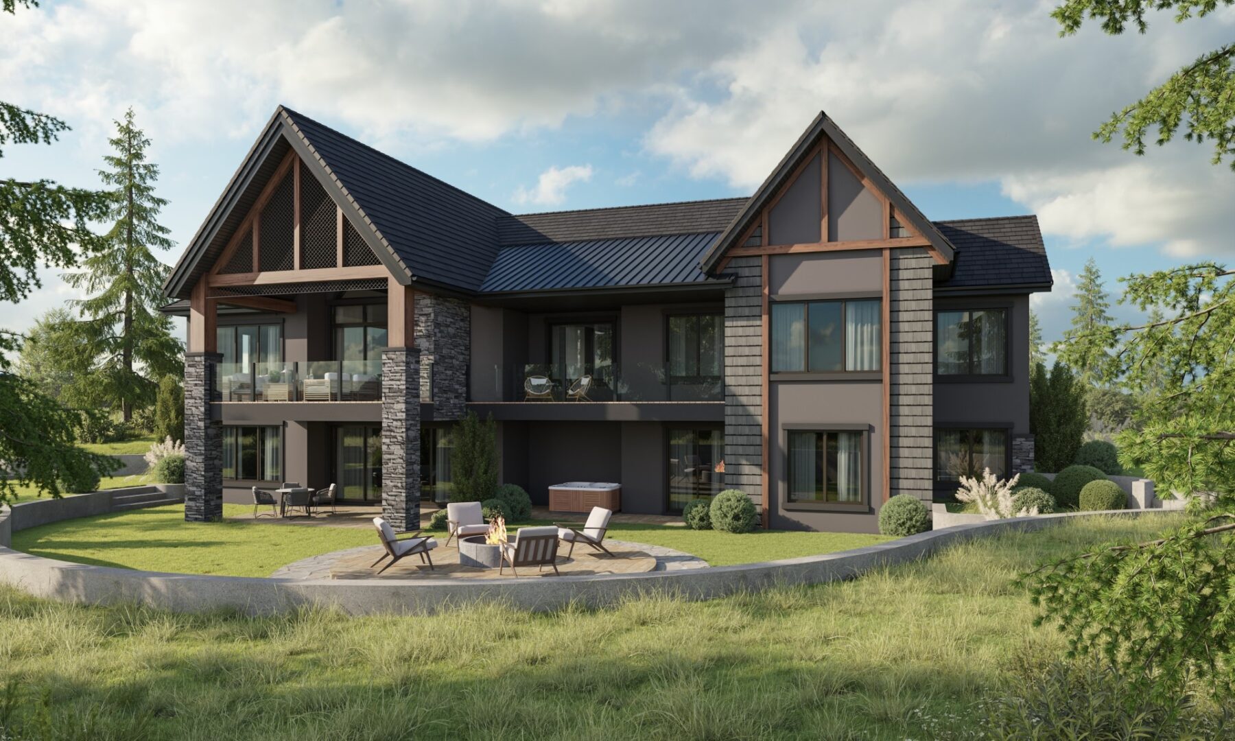 Traditional - Glenbow - Rocky View County - Rear